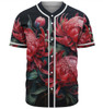 Australia Waratah Baseball Shirt - Red Waratah Flowers Fine Art Ver2 Baseball Shirt
