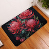 Australia Waratah Door Mat - Red Waratah Flowers Fine Art Ver2 Door Mat