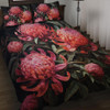Australia Waratah Quilt Bed Set - Red Waratah Flowers Fine Art Ver3 Quilt Bed Set