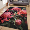 Australia Waratah Area Rug - Red Waratah Flowers Fine Art Ver3 Area Rug