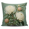 Australia Waratah Pillow Covers - White Waratah Flowers Fine Art Ver1 Pillow Covers