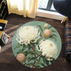 Australia Waratah Round Rug - White Waratah Flowers Fine Art Ver1 Round Rug