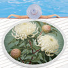 Australia Waratah Beach Blanket - White Waratah Flowers Fine Art Ver1 Beach Blanket