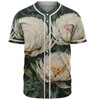 Australia Waratah Baseball Shirt - White Waratah Flowers Fine Art Ver2 Baseball Shirt