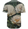 Australia Waratah Baseball Shirt - White Waratah Flowers Fine Art Ver2 Baseball Shirt