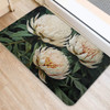 Australia Waratah Door Mat - White Waratah Flowers Fine Art Ver2 Door Mat