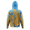 Australia Golden Wattle Hoodie - Golden Wattle Blue Background Oil Painting Art Hoodie