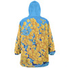 Australia Golden Wattle Snug Hoodie - Golden Wattle Blue Background Oil Painting Art Snug Hoodie