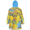 Australia Golden Wattle Snug Hoodie - Golden Wattle Bouquet Blue Background Oil Painting Art  Snug Hoodie