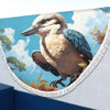 Australia Kookaburra Beach Blanket - Kookaburra Blue Background Beach Blanket