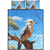 Australia Kookaburra Quilt Bed Set - Kookaburra With Blue Sky Quilt Bed Set
