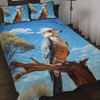 Australia Kookaburra Quilt Bed Set - Kookaburra With Blue Sky Quilt Bed Set