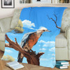 Australia Kookaburra Blanket - Kookaburra With Blue Sky Blanket