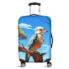 Australia Kookaburra Luggage Cover - Kookaburra With Blue Sky Luggage Cover