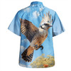 Australia Kookaburra Hawaiian Shirt - Flying Kookaburra with Blue Sky Hawaiian Shirt