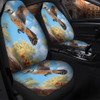 Australia Kookaburra Car Seat Covers - Flying Kookaburra with Blue Sky Car Seat Covers