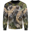 Australia Koala Sweatshirt - Three Koalas with Gum Trees Ver1 Sweatshirt