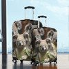Australia Koala Luggage Cover - Three Koalas with Gum Trees Ver3 Luggage Cover
