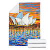 Sydney Travelling Blanket - Sydney Opera House Oil Painting Art Blanket