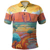 Urulu Travelling Polo Shirt - Urulu Mountain Oil Painting Art Polo Shirt
