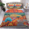 Urulu Travelling Bedding Set - Urulu Mountain Oil Painting Art Bedding Set