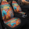 Urulu Travelling Car Seat Covers - Urulu Mountain Oil Painting Art Car Seat Covers