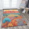 Urulu Travelling Area Rug - Urulu Mountain Oil Painting Art Area Rug