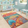 Urulu Travelling Area Rug - Urulu Mountain Oil Painting Art Area Rug