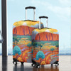 Urulu Travelling Luggage Cover - Urulu Mountain Oil Painting Art Luggage Cover