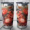 Australia Waratah Tumbler - Red Orange Waratah Flowers Art Tumbler