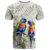 Australia Rainbow Lorikeets T-shirt - Rainbow Lorikeets Birds Art T-shirt