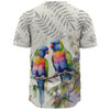 Australia Rainbow Lorikeets Baseball Shirt - Rainbow Lorikeets Birds Art Baseball Shirt