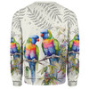 Australia Rainbow Lorikeets Sweatshirt - Rainbow Lorikeets Birds Art Sweatshirt