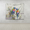 Australia Rainbow Lorikeets Tapestry - Rainbow Lorikeets Birds Art Tapestry