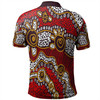 Australia Aboriginal Polo Shirt - Aboriginal Contemporary Dot Painting Inspired Polo Shirt