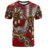 Australia Aboriginal T-shirt - Aboriginal Contemporary Dot Painting Inspired T-shirt