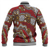 Australia Aboriginal Baseball Jacket - Aboriginal Contemporary Dot Painting Inspired Baseball Jacket