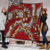 Australia Aboriginal Quilt - Aboriginal Contemporary Dot Painting Inspired Quilt