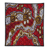 Australia Aboriginal Quilt - Aboriginal Contemporary Dot Painting Inspired Quilt