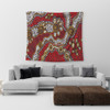 Australia Aboriginal Tapestry - Aboriginal Contemporary Dot Painting Inspired Tapestry