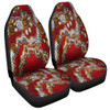 Australia Aboriginal Car Seat Covers - Aboriginal Contemporary Dot Painting Inspired Car Seat Covers