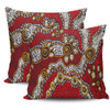 Australia Aboriginal Pillow Covers - Aboriginal Contemporary Dot Painting Inspired Pillow Covers