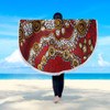 Australia Aboriginal Beach Blanket - Aboriginal Contemporary Dot Painting Inspired Beach Blanket