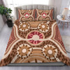 Australia Aboriginal Bedding Set - Aboriginal Dot Art Style Painting Inspired Bedding Set