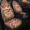 Australia Aboriginal Car Seat Covers - Aboriginal Dot Art Style Painting Inspired Car Seat Covers