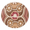 Australia Aboriginal Round Rug - Aboriginal Dot Art Style Painting Inspired Round Rug