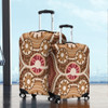 Australia Aboriginal Luggage Cover - Aboriginal Dot Art Style Painting Inspired Luggage Cover