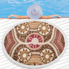 Australia Aboriginal Beach Blanket - Aboriginal Dot Art Style Painting Inspired Beach Blanket