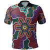 Australia Aboriginal Polo Shirt - Aboriginal Dot Art Color Inspired Polo Shirt