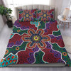 Australia Aboriginal Bedding Set - Aboriginal Dot Art Color Inspired Bedding Set